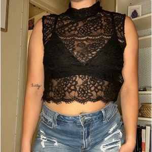 Forever 21 Lace Tank Top